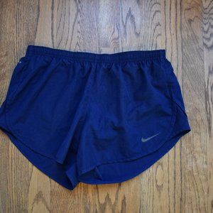 Nike Navy Dri-FIT Running Shorts, size M